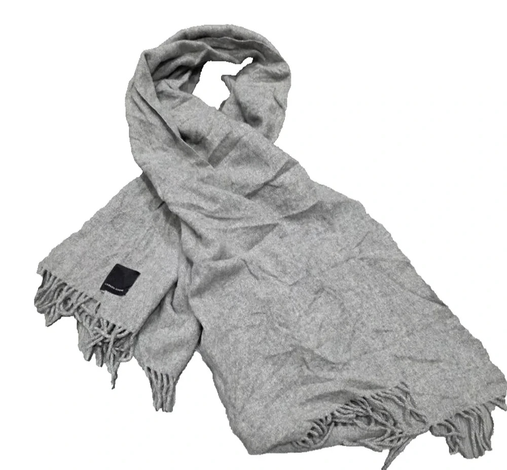Canada Goose Classic Merino wool Grey Scarf Wool A009779